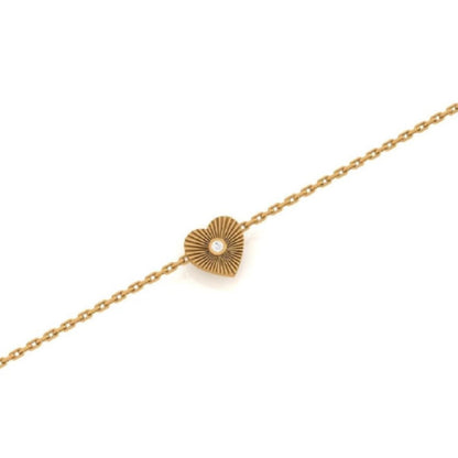 Heart Medallion Diamond Bracelet