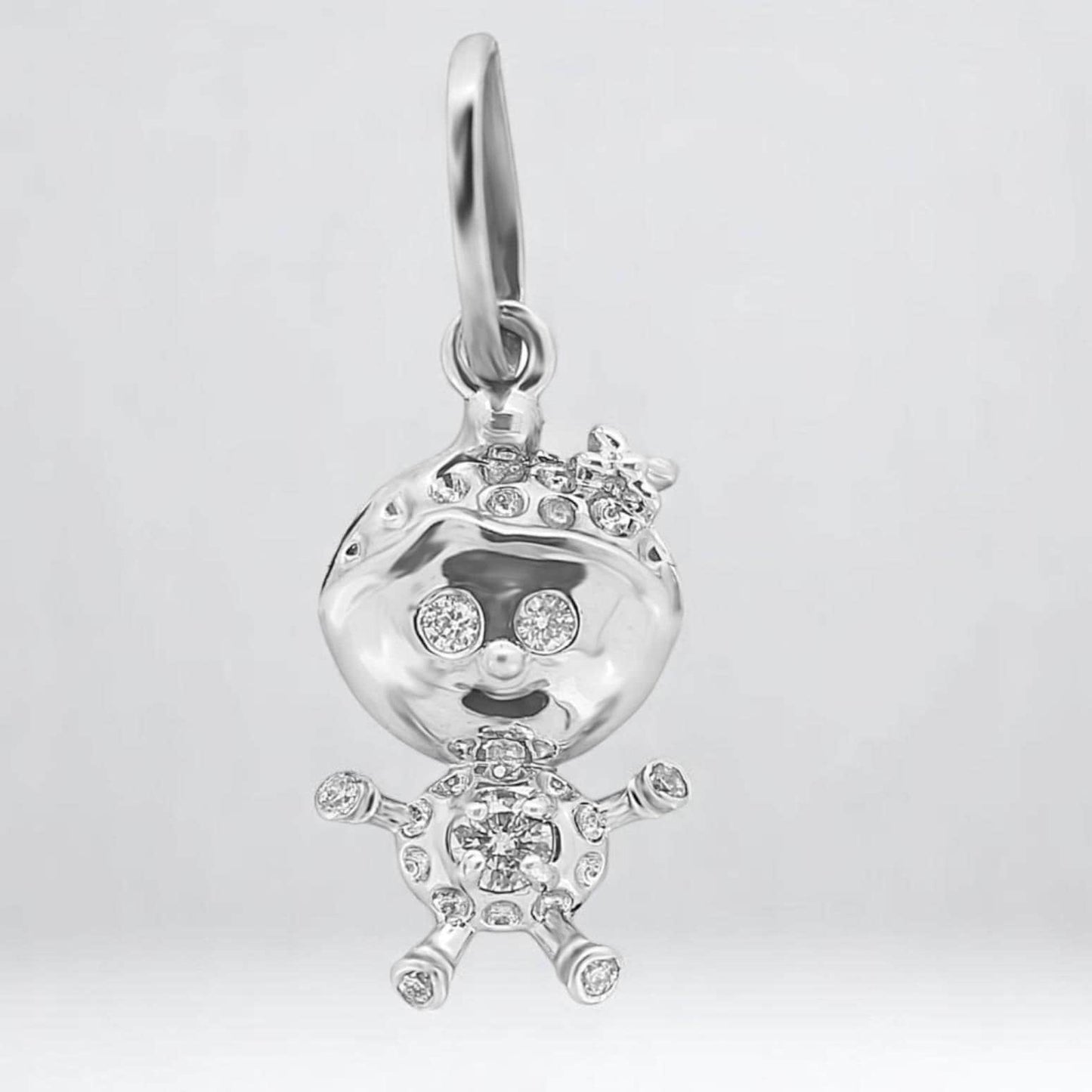 Teddy Diamond Charm Pendant