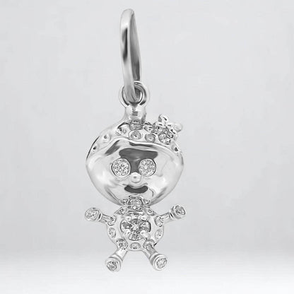 Teddy Diamond Charm Pendant