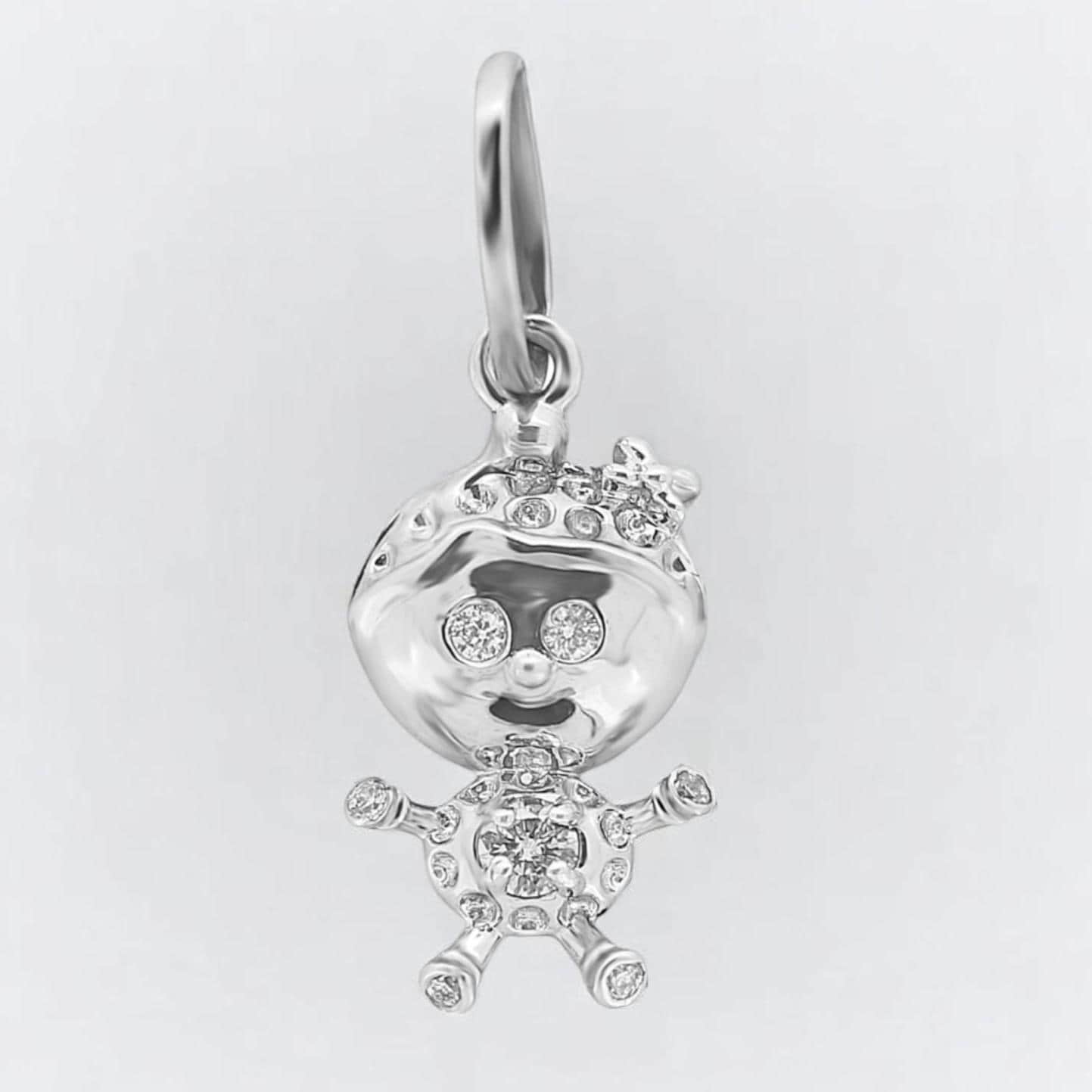 Teddy Diamond Charm Pendant
