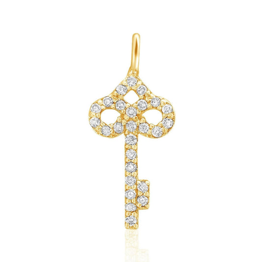 Key Natural Diamond Stacking Charm