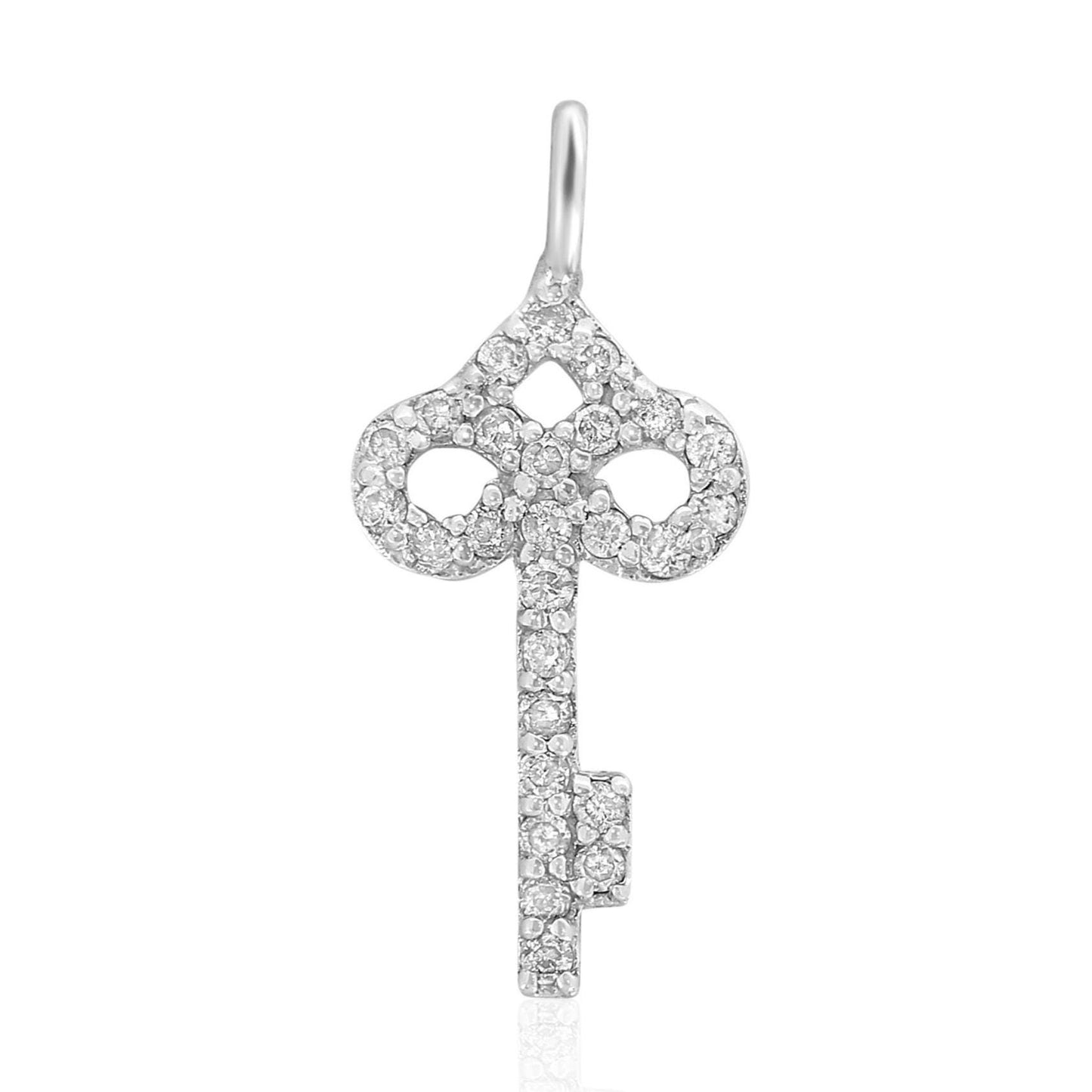 Key Natural Diamond Stacking Charm