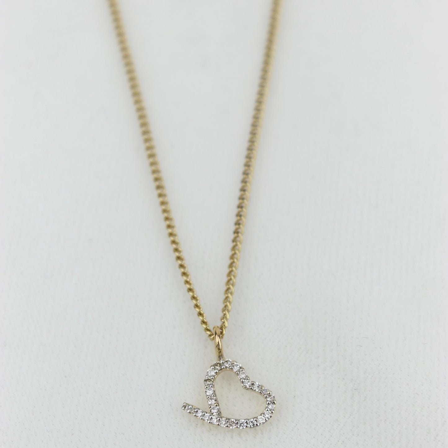 Heart Diamond Charm Pendant