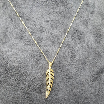 Leaf Diamond Pendant