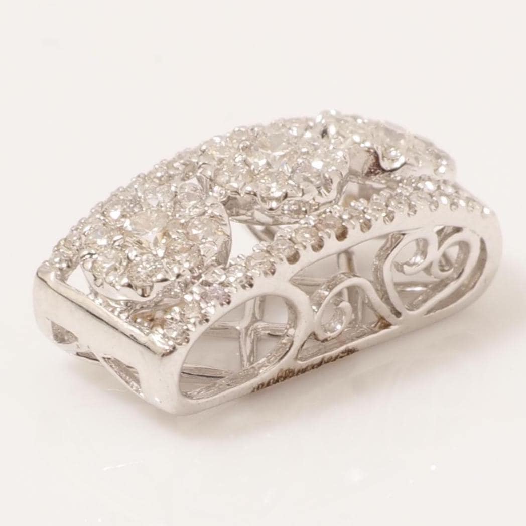Circle Cluster Natural Diamond Pendant