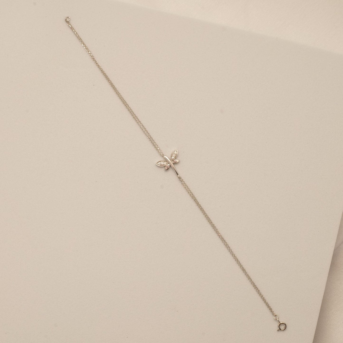 Dragonfly Natural Diamond Chain Bracelet
