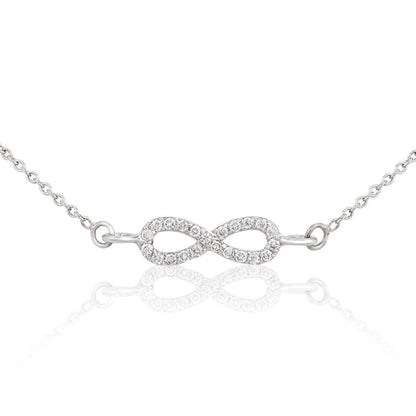 Infinity Charm Diamond Necklace