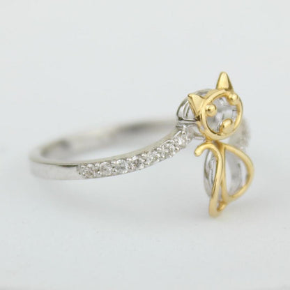 Cat Diamond Ring
