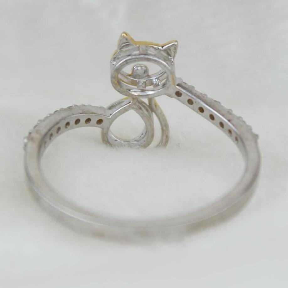 Cat Diamond Ring