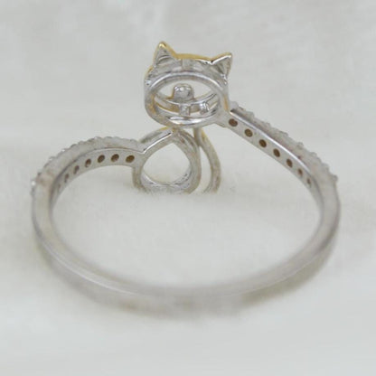 Cat Diamond Ring