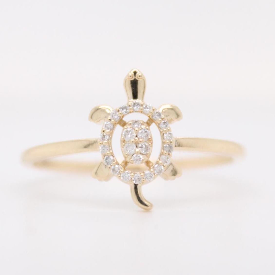 Turtle Diamond Ring
