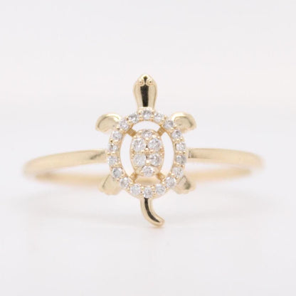 Turtle Diamond Ring
