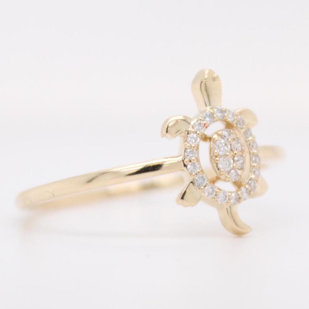 Turtle Diamond Ring