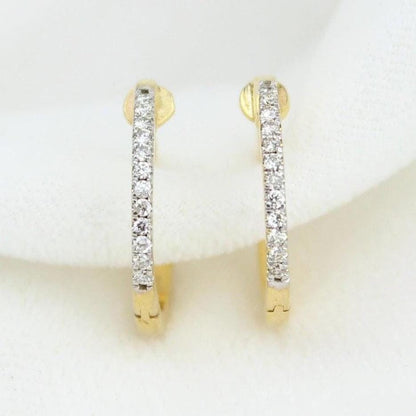 Small Diamond Plug Earrings