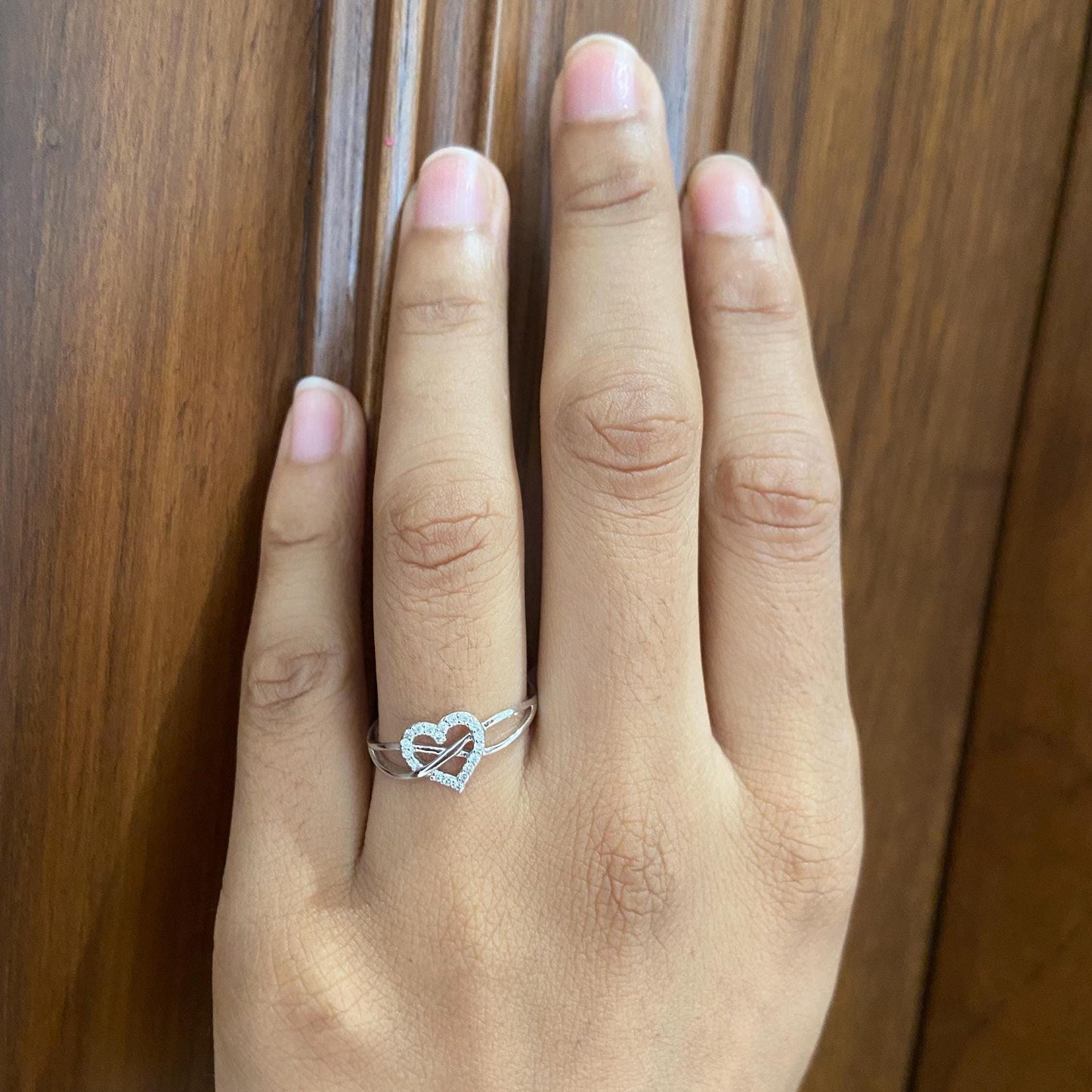 Heart Infinity Diamond Ring
