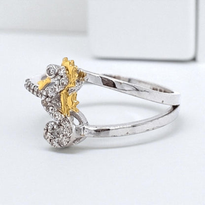 Seahorse Natural Diamond Ring