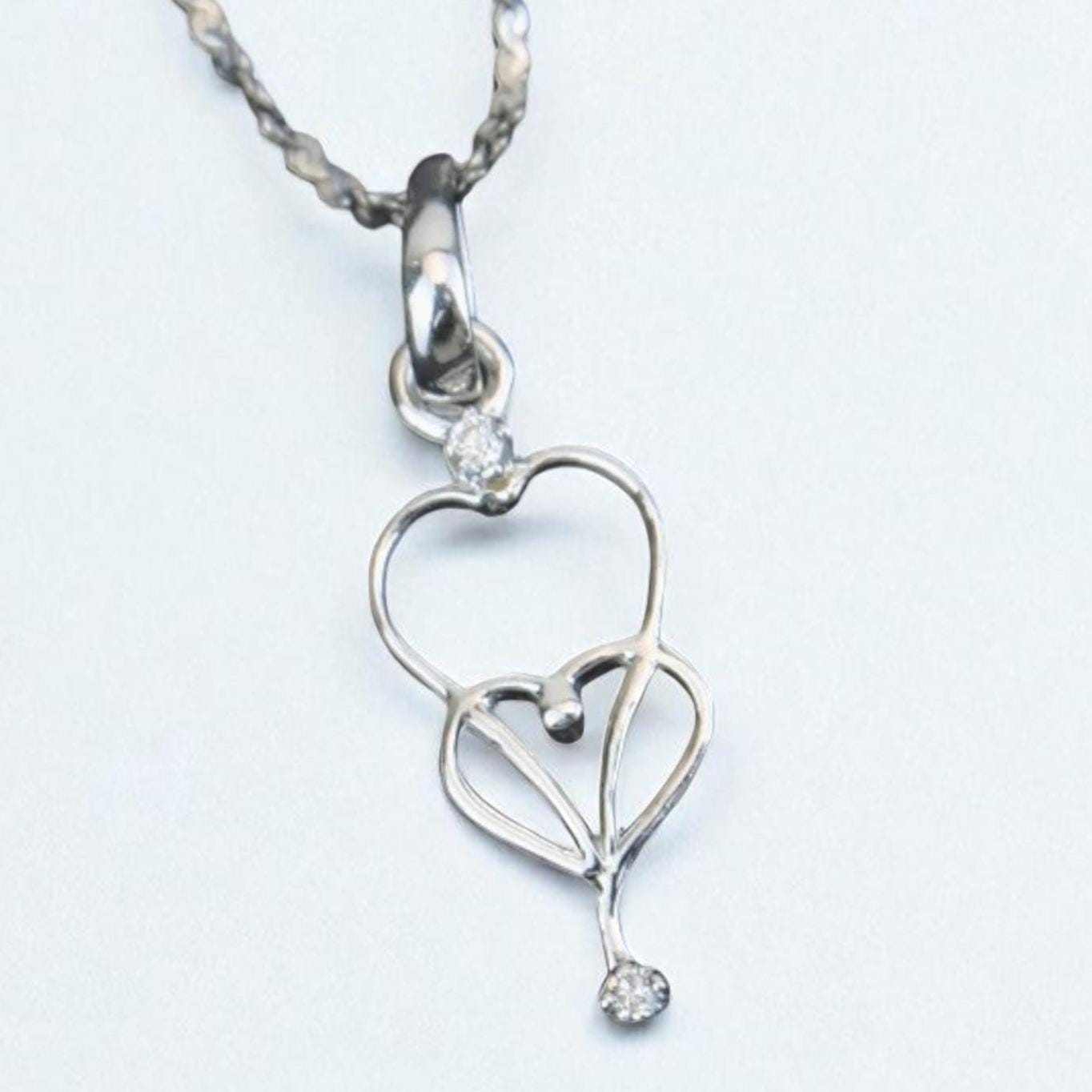 Heart Diamond Charm Pendant