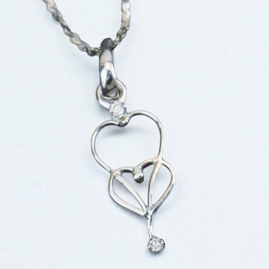 Heart Diamond Charm Pendant