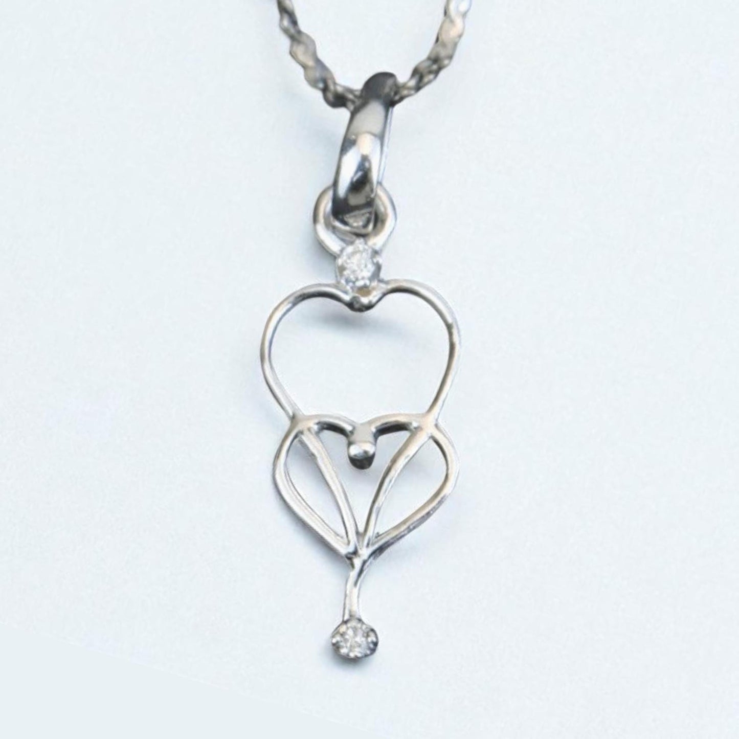 Heart Diamond Charm Pendant