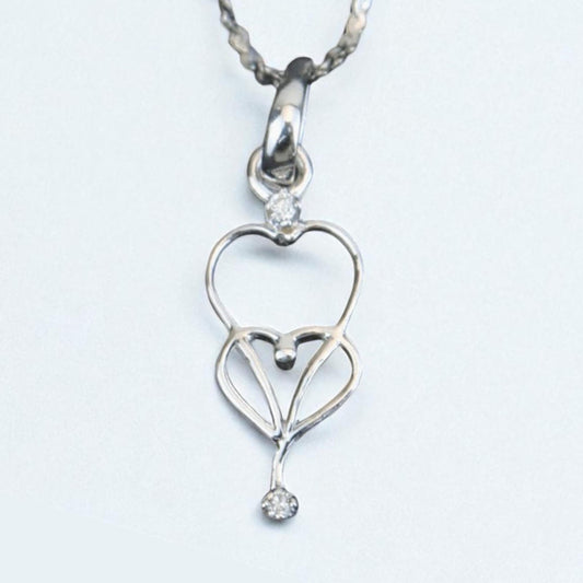 Heart Diamond Charm Pendant