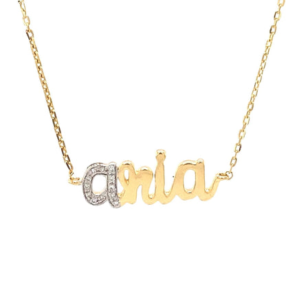Personalized Name Diamond Necklace