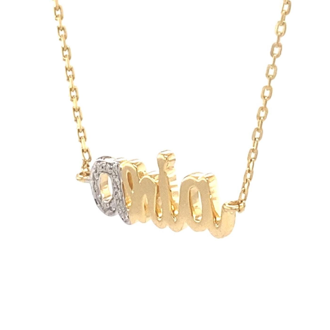 Personalized Name Diamond Necklace