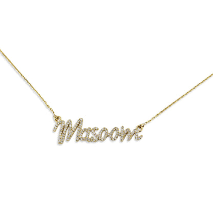 Name Letter Diamond Necklace