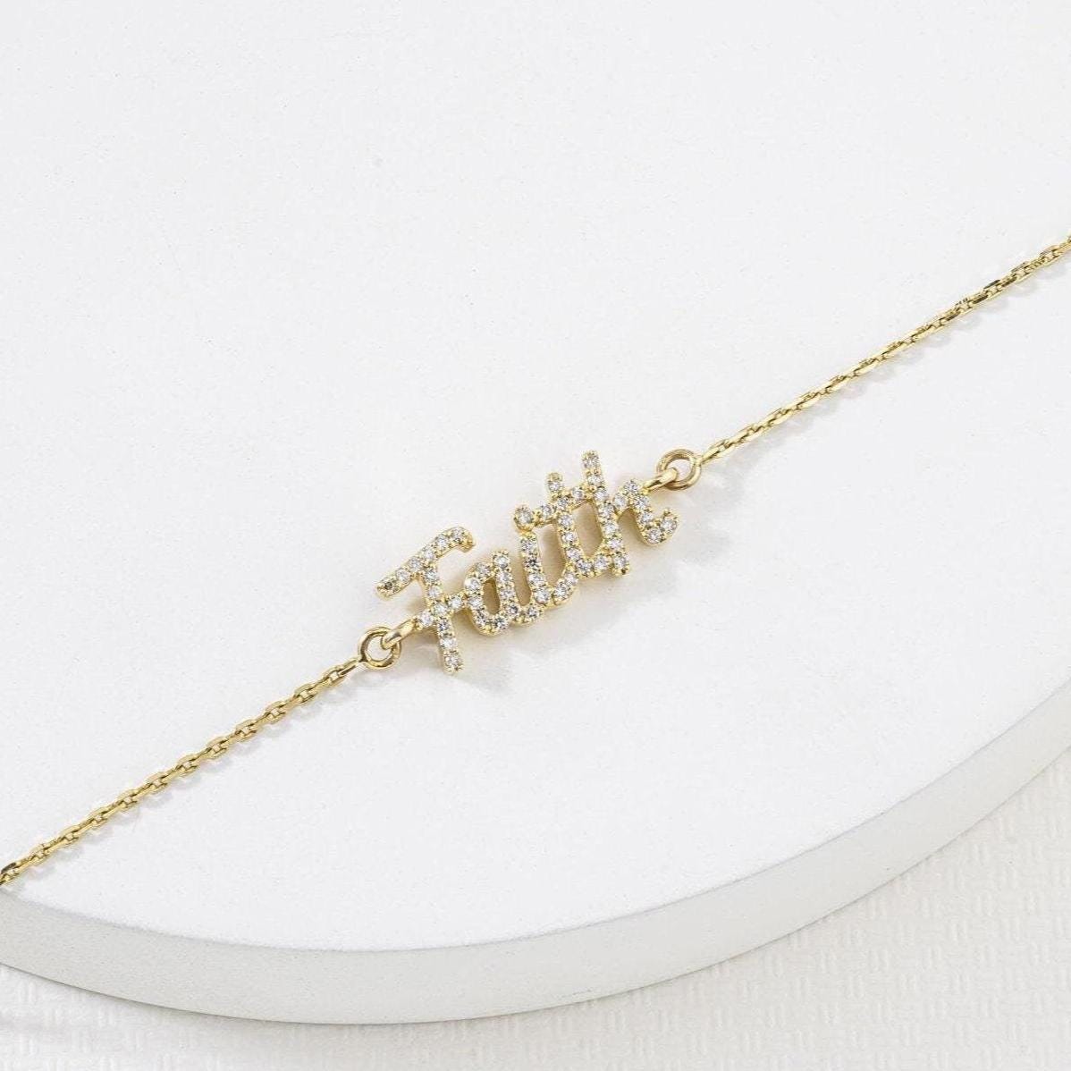Faith Diamond Chain Bracelet