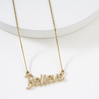 Believe Diamond Necklace