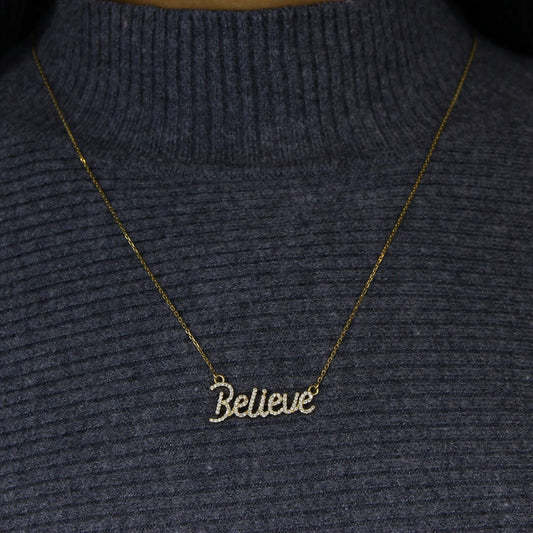 Believe Diamond Necklace