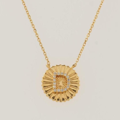 Personalized Initial Medallion Necklace