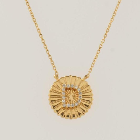 Personalized Initial Medallion Necklace