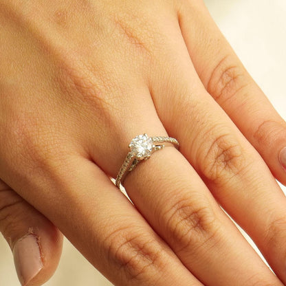 Round Solitaire Diamond Ring