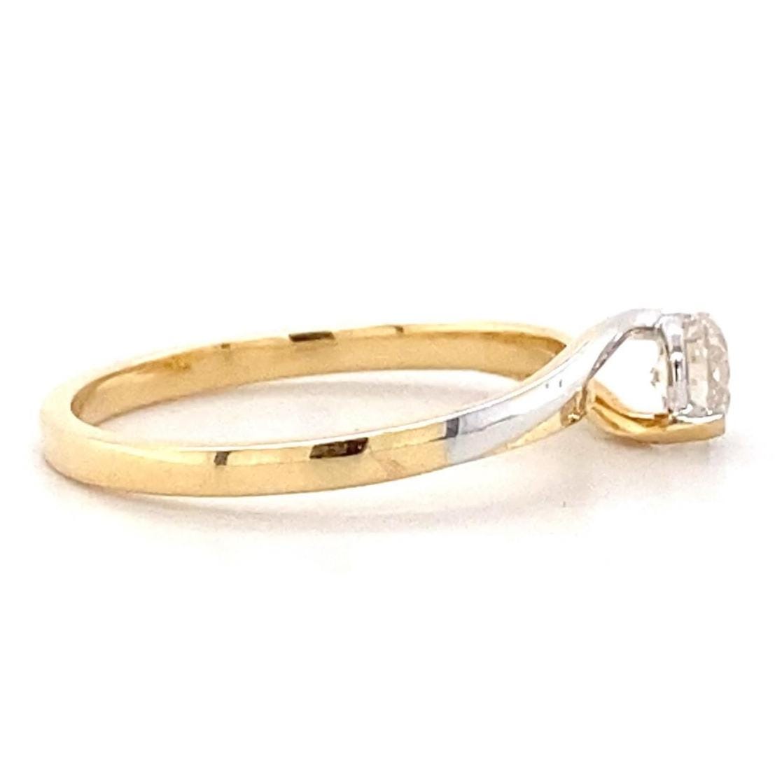 Solitaire Engagement Dual Tone Ring