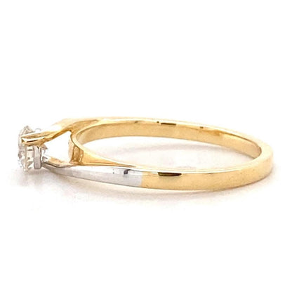 Solitaire Engagement Dual Tone Ring