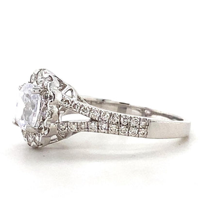 Oval Solitaire Diamond Ring