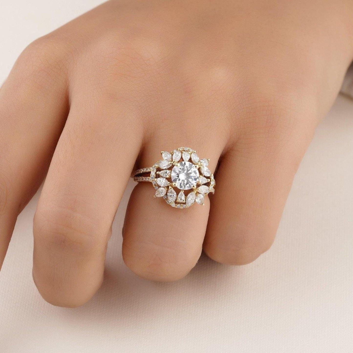Solitaire Diamond Engagement Ring