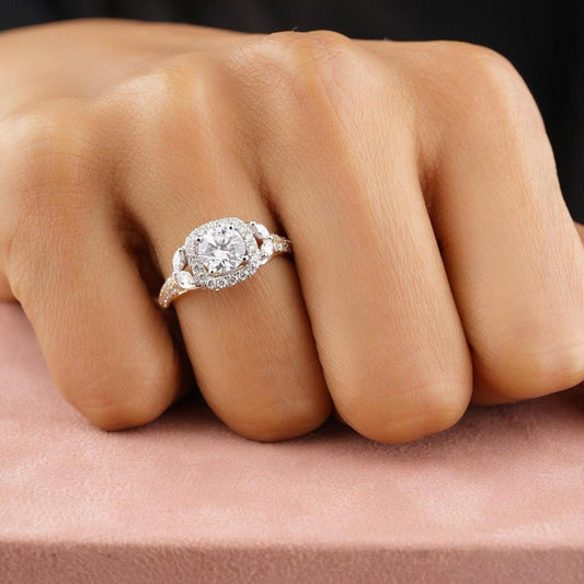 Solitaire Square Diamond Ring