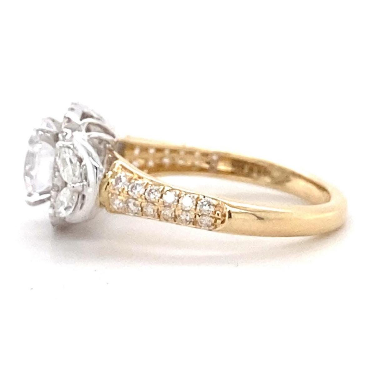 Solitaire Square Diamond Ring