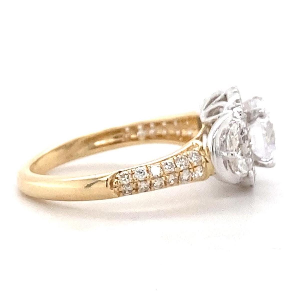 Solitaire Square Diamond Ring