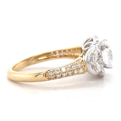 Solitaire Square Diamond Ring