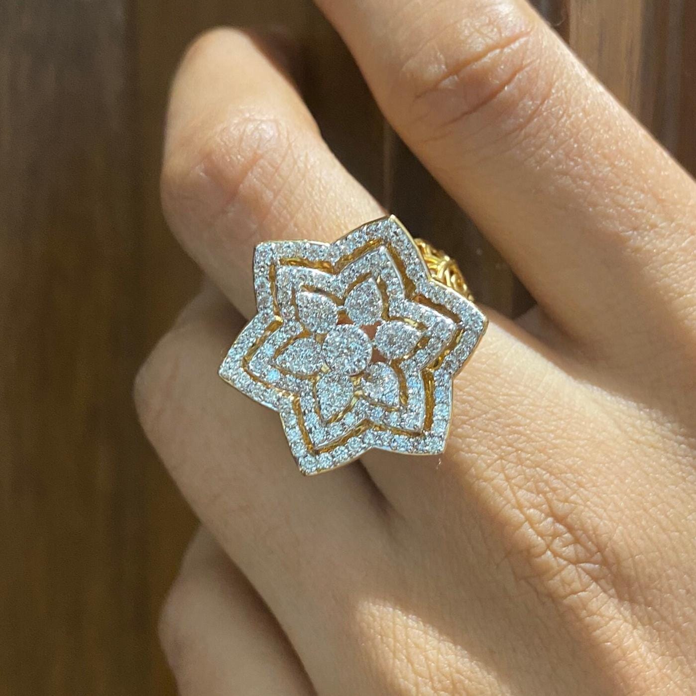 Flower Diamond Ring