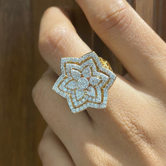 Flower Diamond Ring