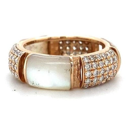 Mother of Pearl Diamond Ring