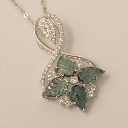 Infinity Loop Diamond Pendant Necklace