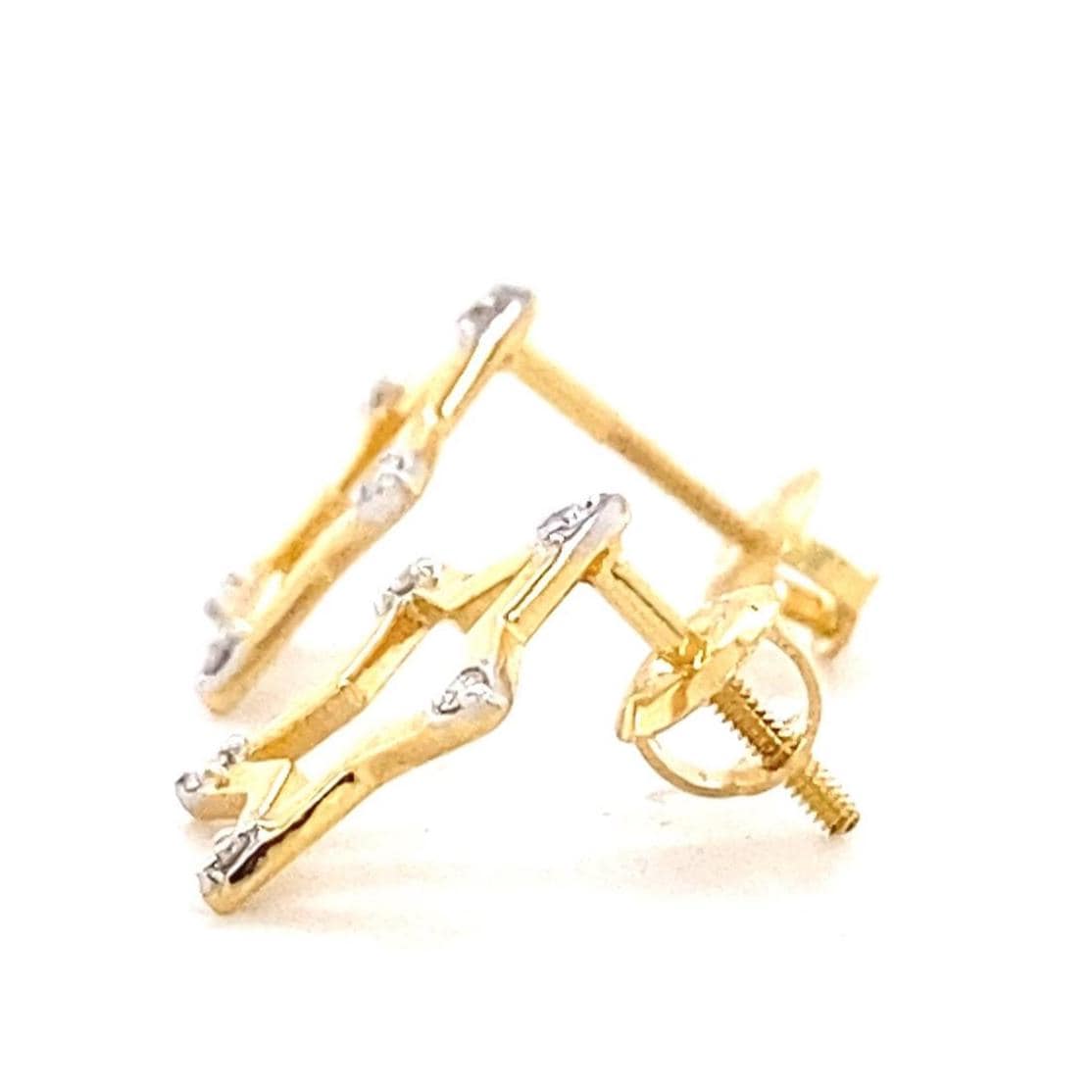Kids Sparkling Star Diamond Stud Earrings