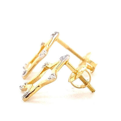 Kids Sparkling Star Diamond Stud Earrings