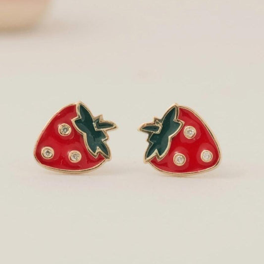 Strawberry Diamond Kids Studs