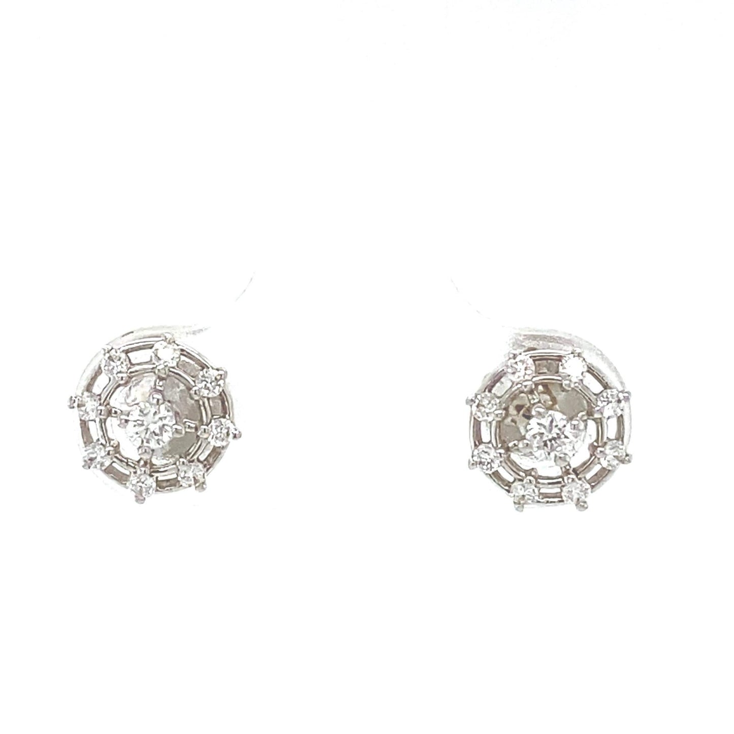 Kids Wheel Diamond Stud Earrings