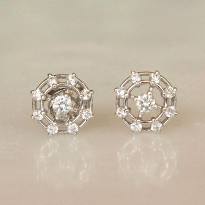 Kids Wheel Diamond Stud Earrings